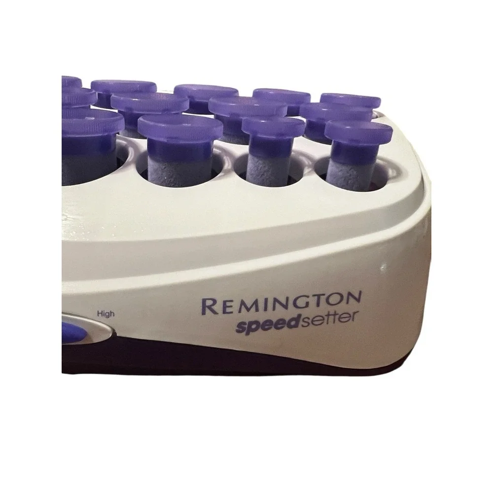 REMINGTON H2001 Speed Setter 20‎ Purple HOT ROLLERS CURLERS - No Clips Velvet - Picture 3 of 6